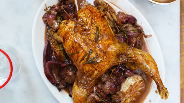DISH WITH TISH: ROAST CHICKEN WITH GRAPES