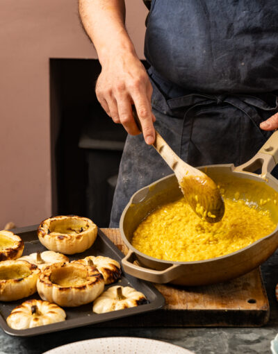DISH WITH TISH: PUMPKINS STUFFED WITH RISOTTO, PISTACHIO AND PECORINO